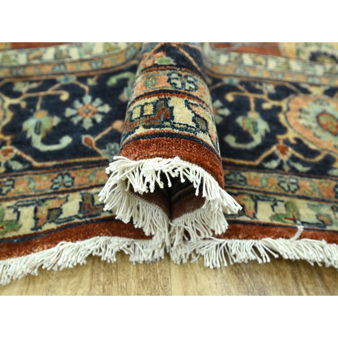 10'0" x 13'10" New Hand Knotted Red Wool Rectangle Oriental Rug - MOA10276226