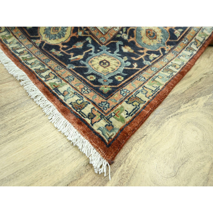 10'0" x 13'10" New Hand Knotted Red Wool Rectangle Oriental Rug - MOA10276226