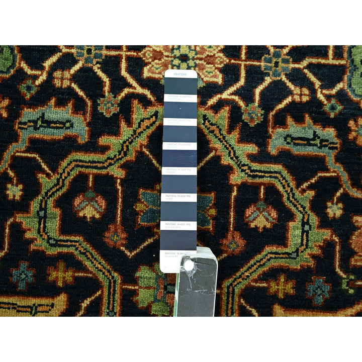 5'3" x 7'1" New Hand Knotted Blue Wool Rectangle Oriental Rug - MOA10276230