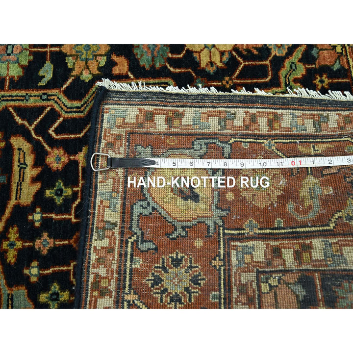 5'3" x 7'1" New Hand Knotted Blue Wool Rectangle Oriental Rug - MOA10276230