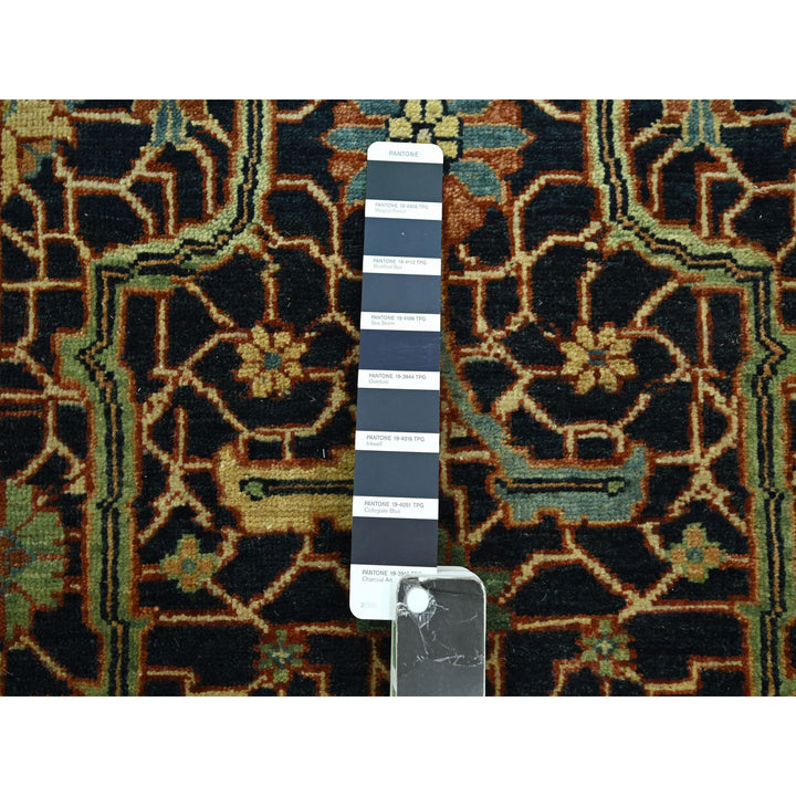 2'6" x 18'0" New Hand Knotted Blue Wool Runner Oriental Rug - MOA10276233