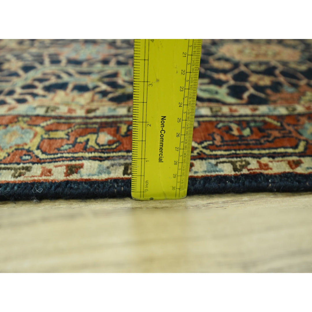 2'6" x 18'0" New Hand Knotted Blue Wool Runner Oriental Rug - MOA10276233