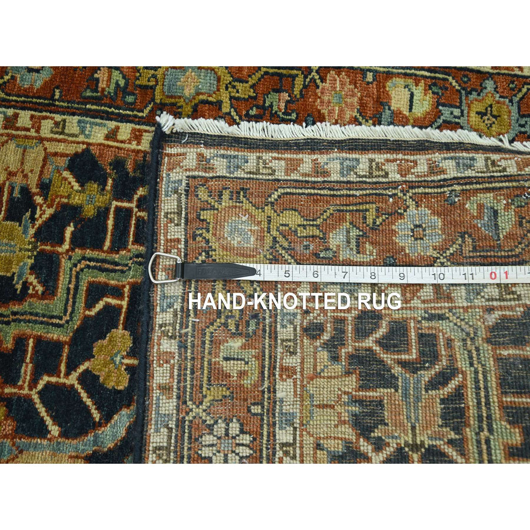 2'6" x 18'0" New Hand Knotted Blue Wool Runner Oriental Rug - MOA10276233