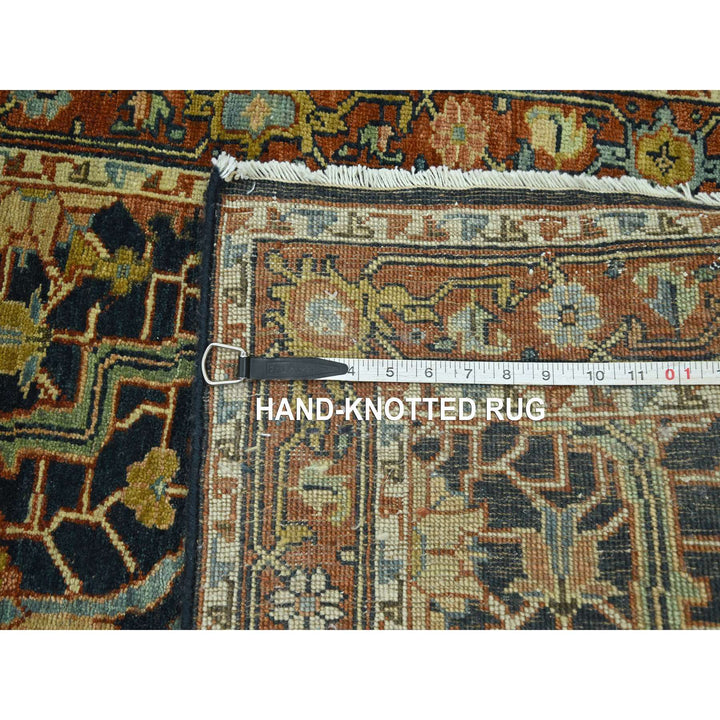 2'6" x 18'0" New Hand Knotted Blue Wool Runner Oriental Rug - MOA10276233