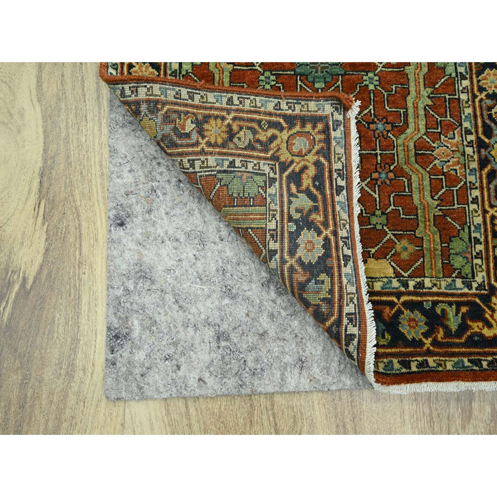 2'6" x 12'0" New Hand Knotted Red Wool Runner Oriental Rug - MOA10276234