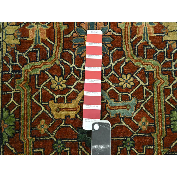 2'6" x 12'0" New Hand Knotted Red Wool Runner Oriental Rug - MOA10276234