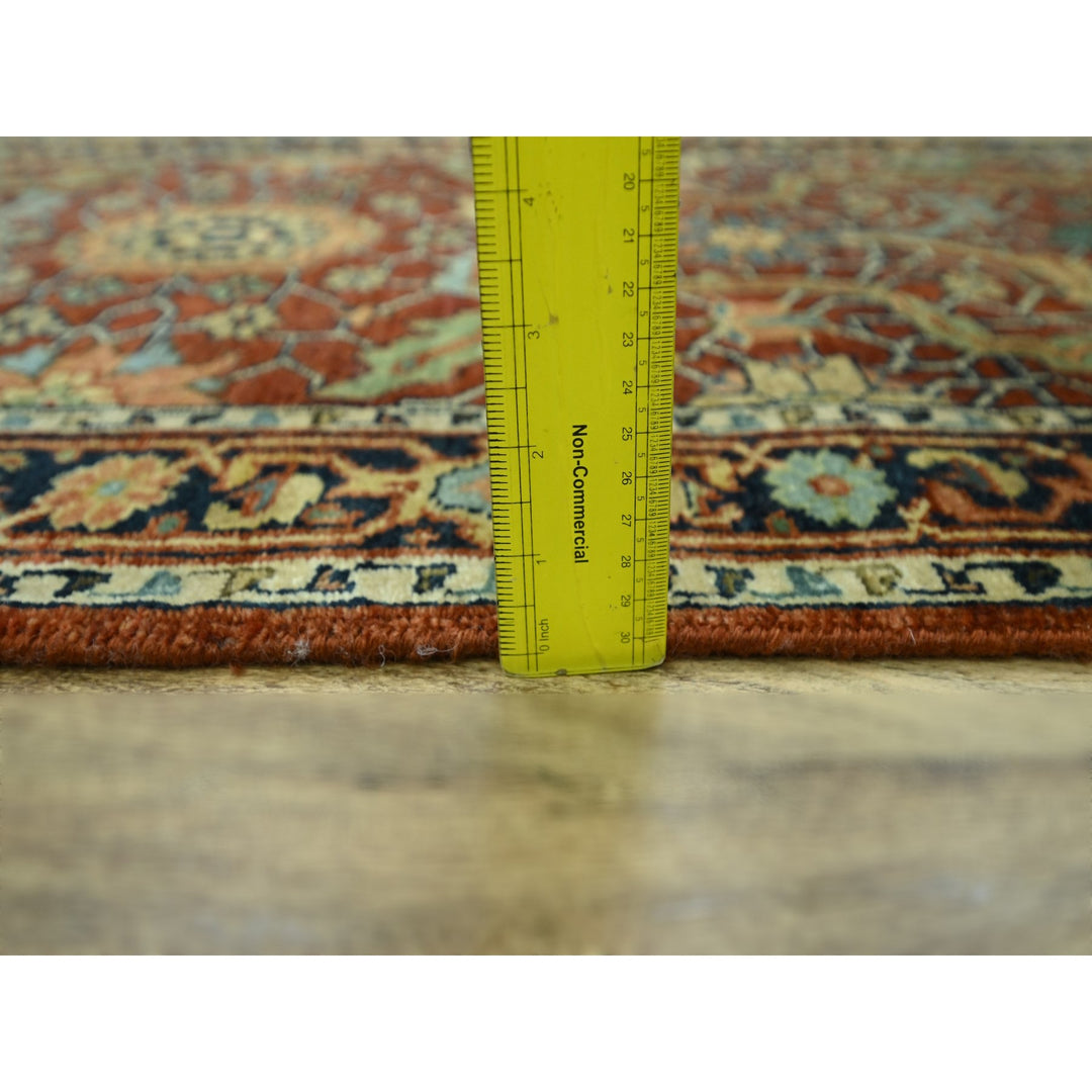 2'6" x 12'0" New Hand Knotted Red Wool Runner Oriental Rug - MOA10276234