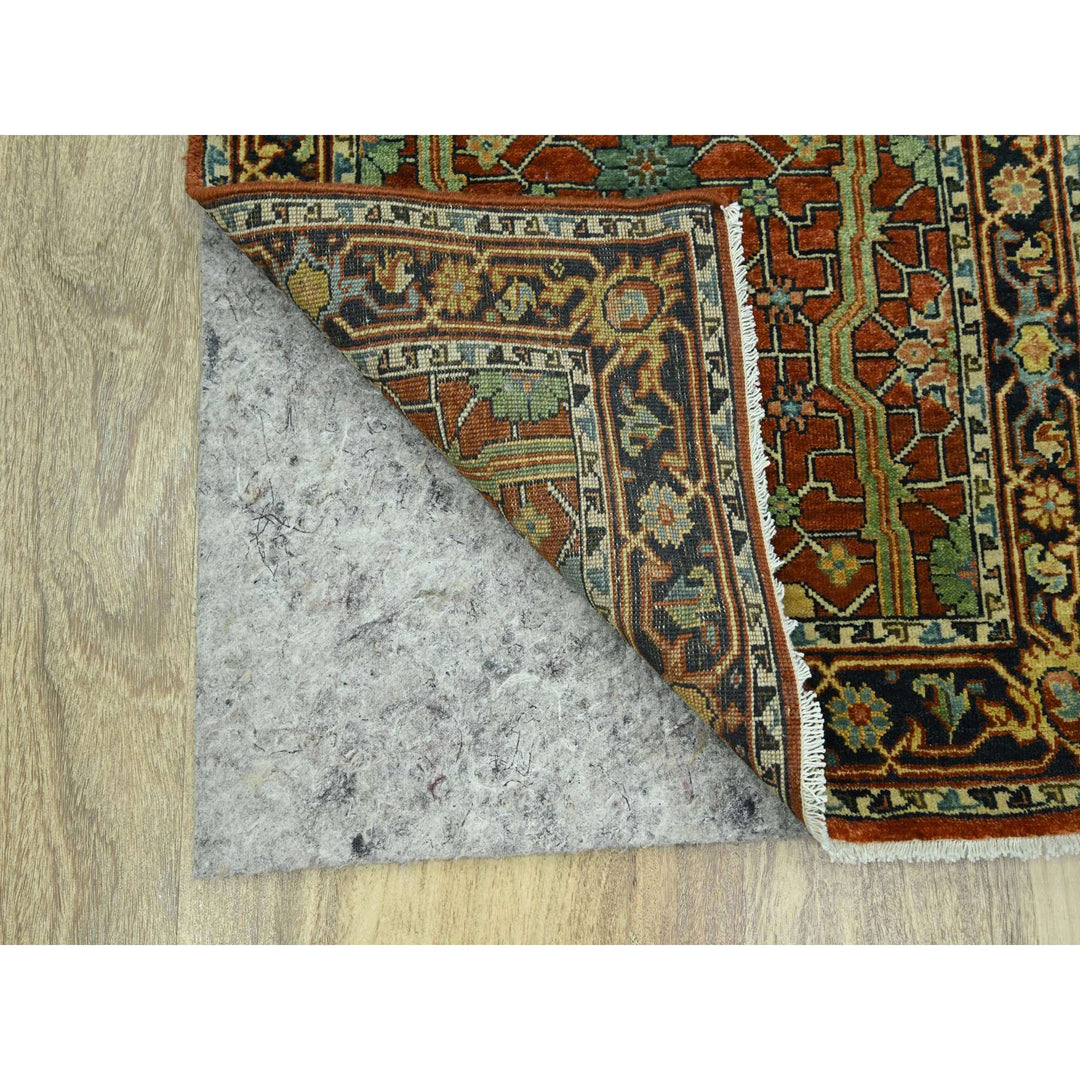 2'6" x 12'0" New Hand Knotted Red Wool Runner Oriental Rug - MOA10276235