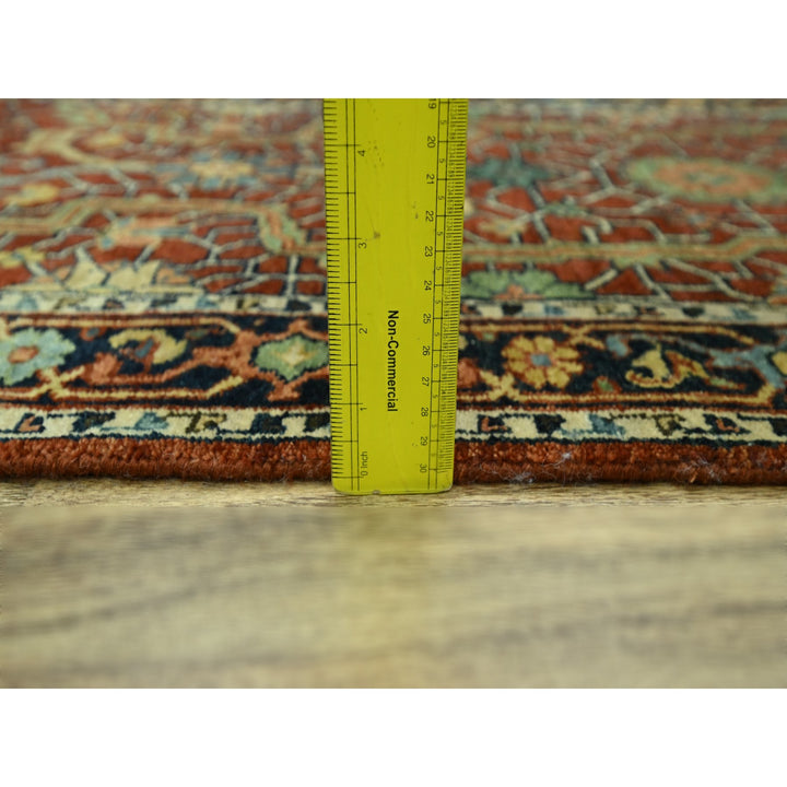 2'6" x 12'0" New Hand Knotted Red Wool Runner Oriental Rug - MOA10276235