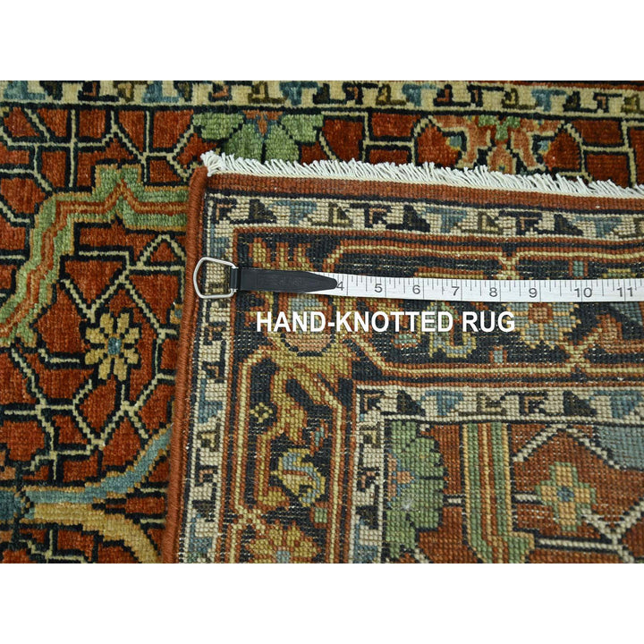 2'6" x 12'0" New Hand Knotted Red Wool Runner Oriental Rug - MOA10276235