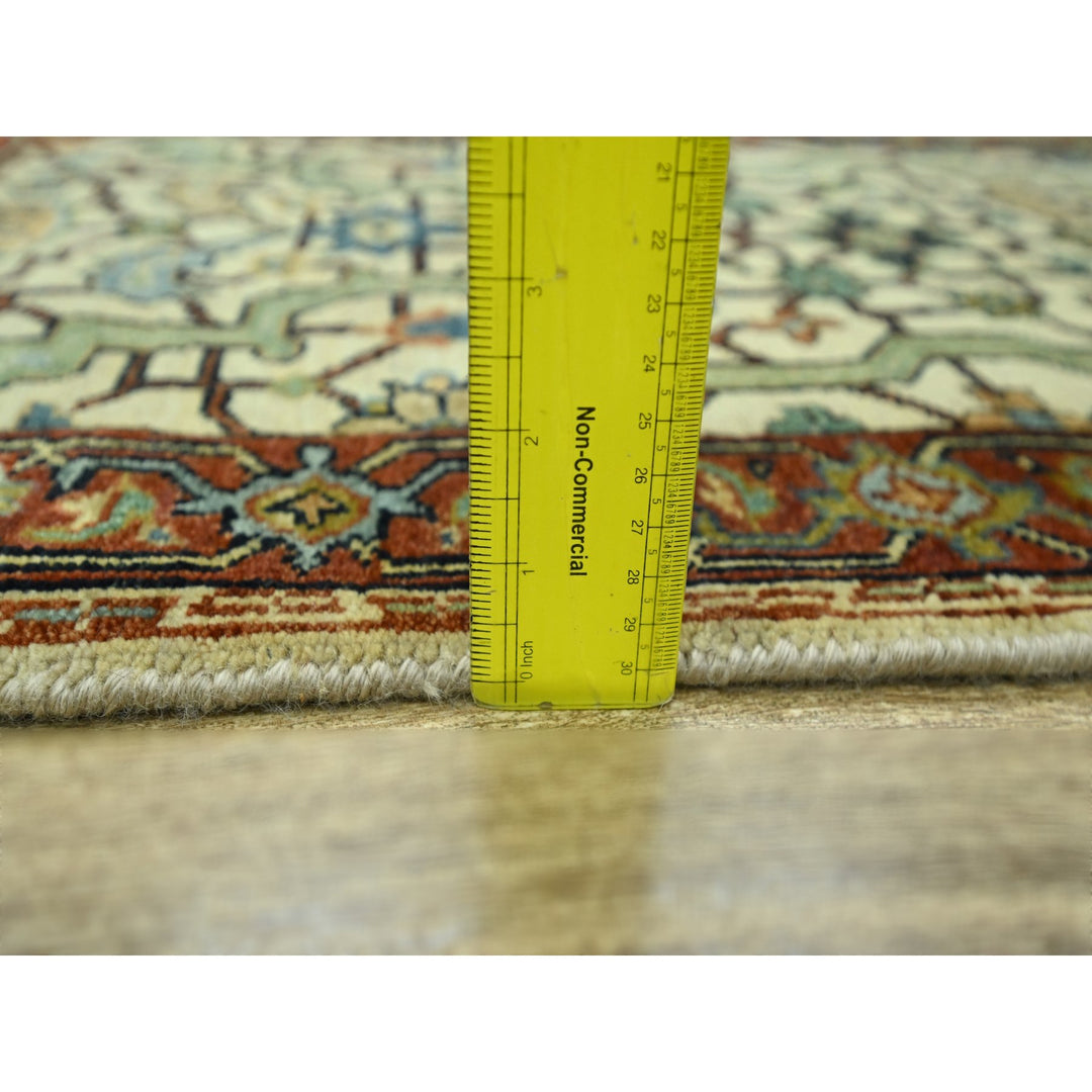 2'0" x 3'0" New Hand Knotted Ivory Wool Rectangle Oriental Rug - MOA10276239