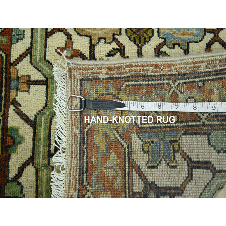 2'0" x 3'0" New Hand Knotted Ivory Wool Rectangle Oriental Rug - MOA10276239