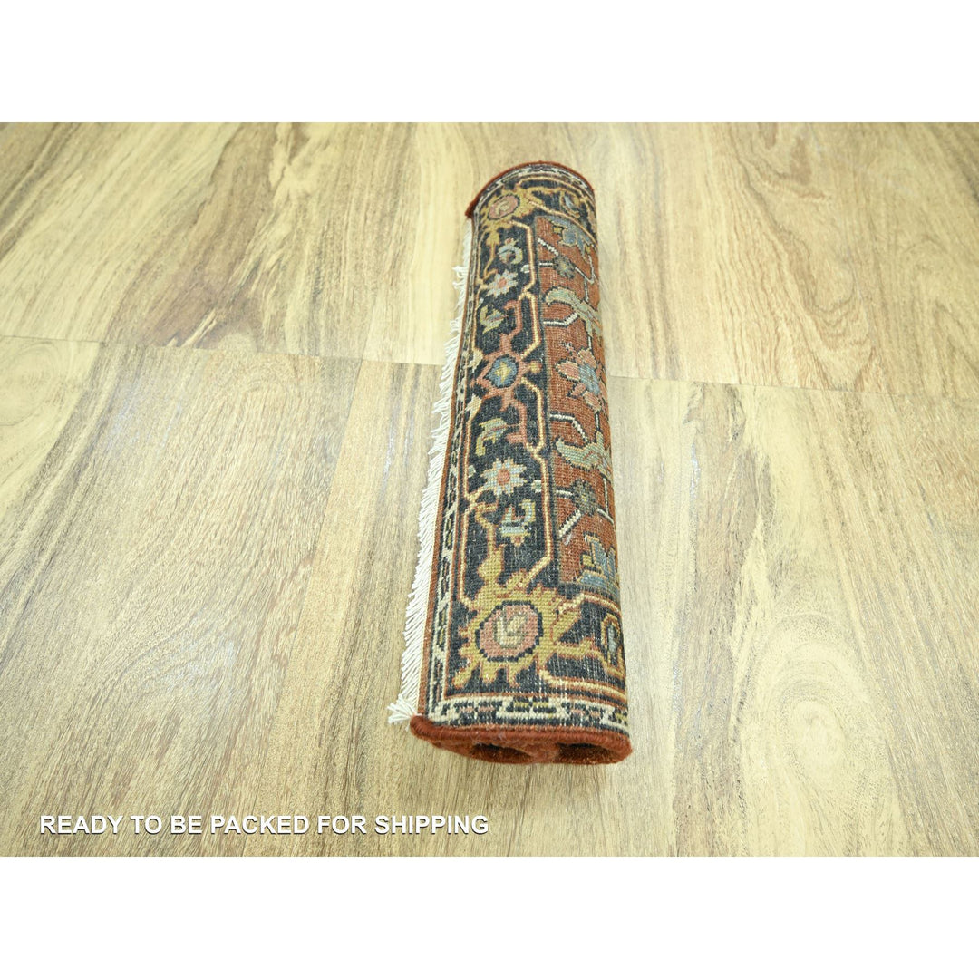 2'0" x 3'0" New Hand Knotted Red Wool Rectangle Oriental Rug - MOA10276240