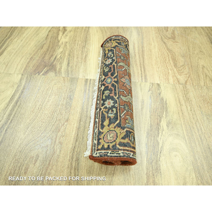 2'0" x 3'0" New Hand Knotted Red Wool Rectangle Oriental Rug - MOA10276240