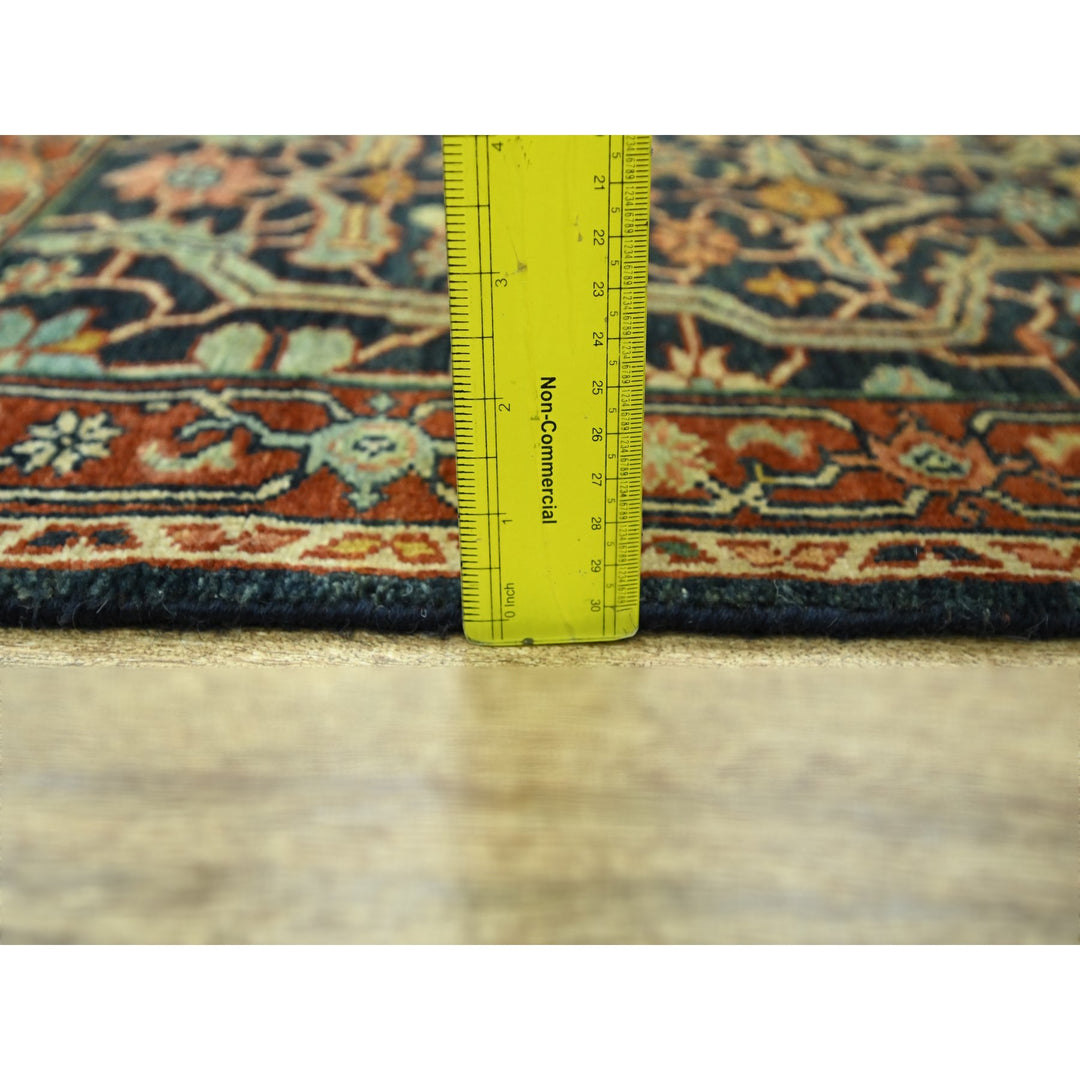 2'0" x 3'0" New Hand Knotted Blue Wool Rectangle Oriental Rug - MOA10276241