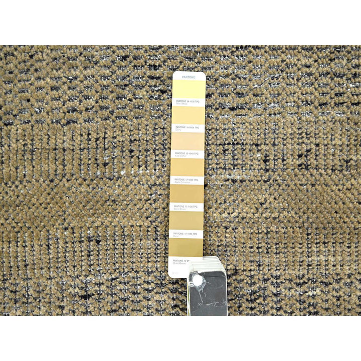 6'0" x 9'2" New Hand Knotted Brown Wool Rectangle Oriental Rug - MOA10276246