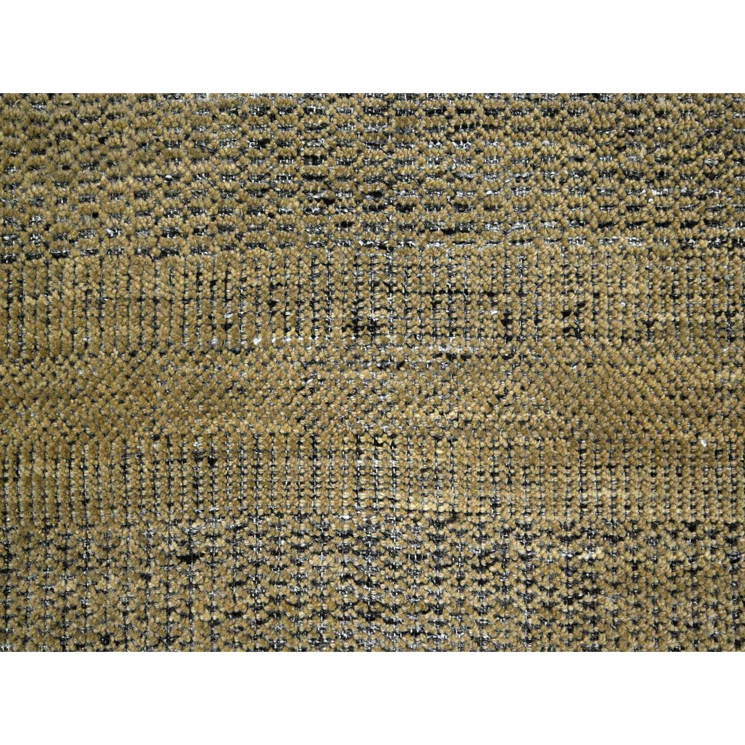 6'0" x 9'2" New Hand Knotted Brown Wool Rectangle Oriental Rug - MOA10276246