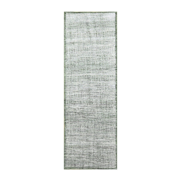 2'7" x 8'0" New Hand Knotted Green Wool Runner Oriental Rug - MOA10276251