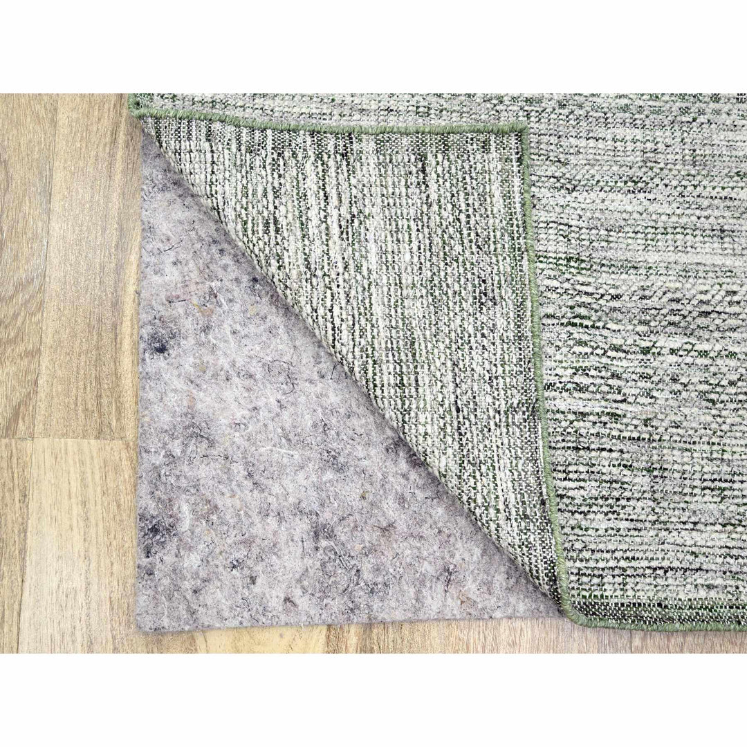 2'3" x 7'11" New Hand Knotted Green Wool Runner Oriental Rug - MOA10276253