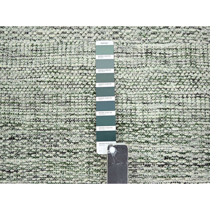2'3" x 7'11" New Hand Knotted Green Wool Runner Oriental Rug - MOA10276253