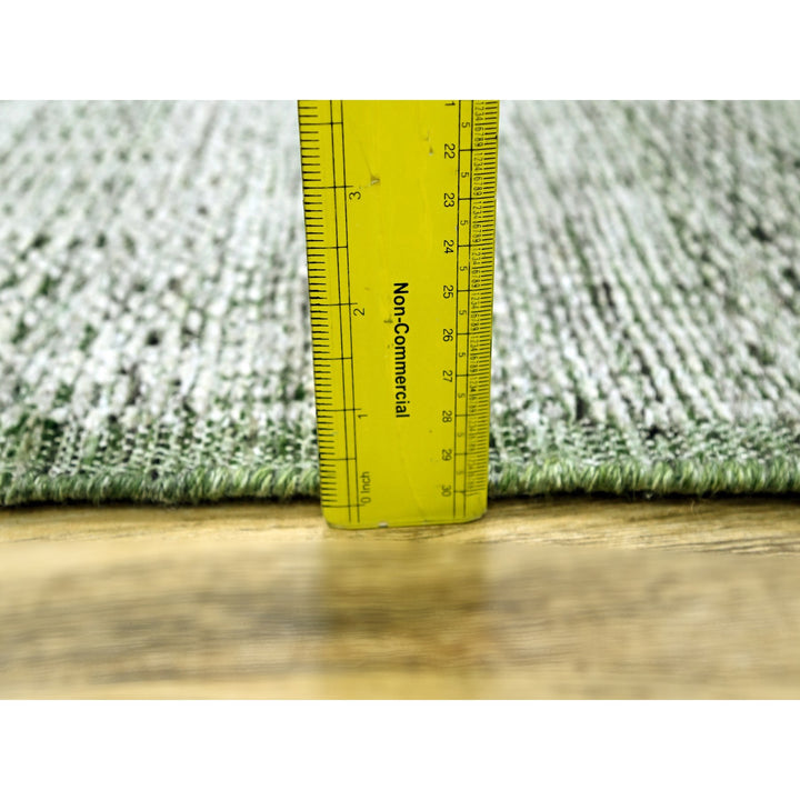 2'3" x 7'11" New Hand Knotted Green Wool Runner Oriental Rug - MOA10276253