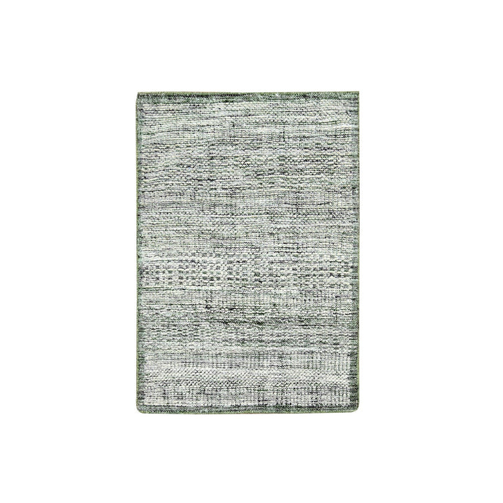 2'0" x 3'0" New Hand Knotted Green Wool Rectangle Oriental Rug - MOA10276258