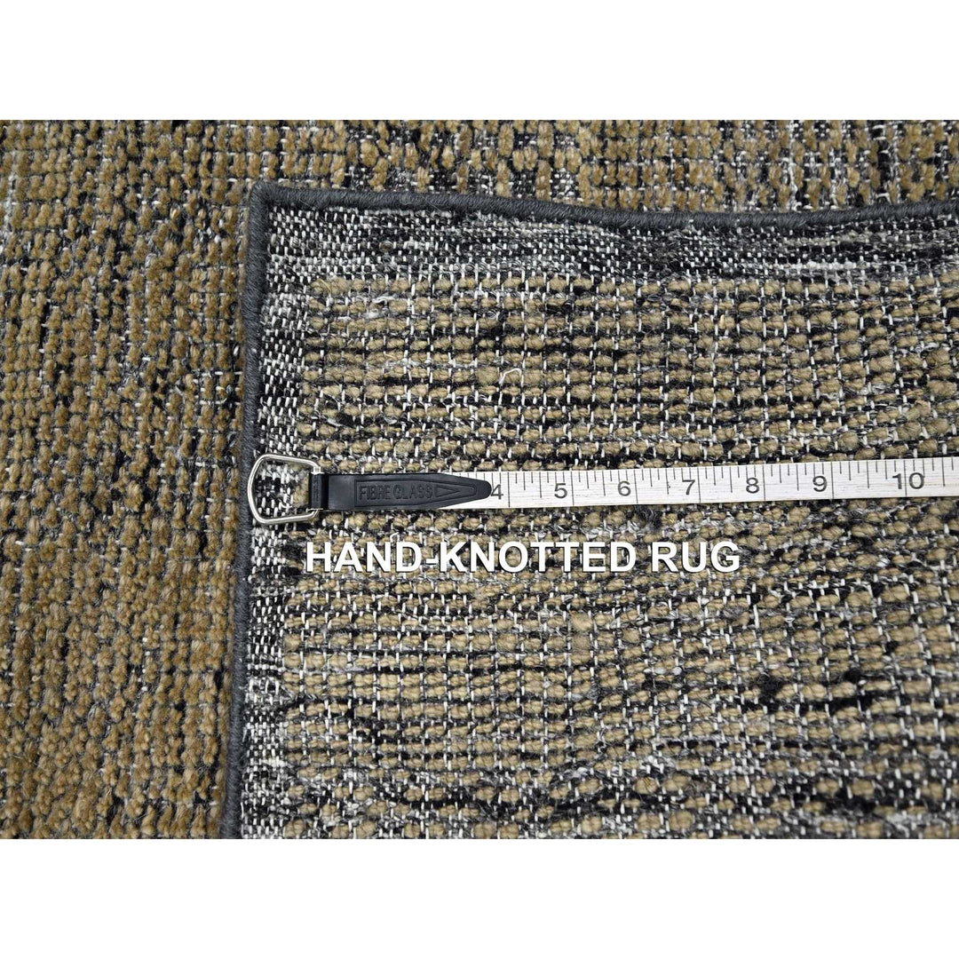 2'0" x 3'0" New Hand Knotted Brown Wool Rectangle Oriental Rug - MOA10276259