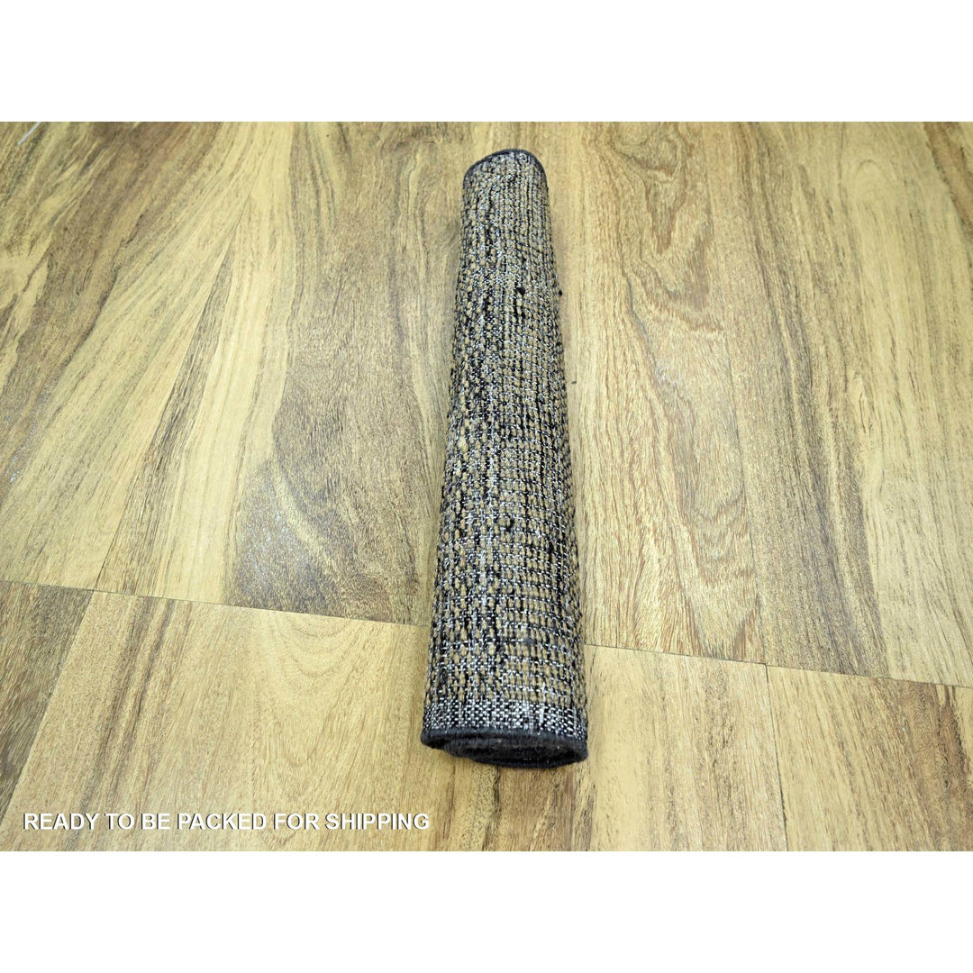 2'0" x 3'0" New Hand Knotted Brown Wool Rectangle Oriental Rug - MOA10276259