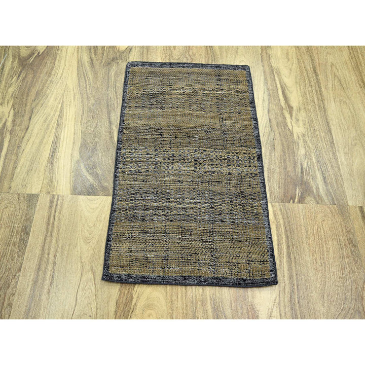 2'0" x 3'0" New Hand Knotted Brown Wool Rectangle Oriental Rug - MOA10276260