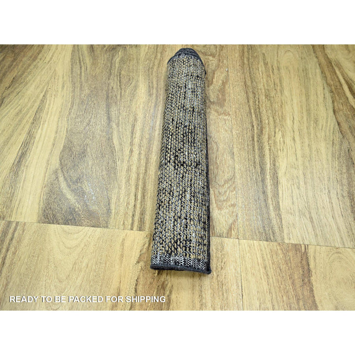 2'0" x 3'0" New Hand Knotted Brown Wool Rectangle Oriental Rug - MOA10276260