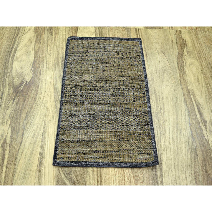 2'0" x 3'0" New Hand Knotted Brown Wool Rectangle Oriental Rug - MOA10276262