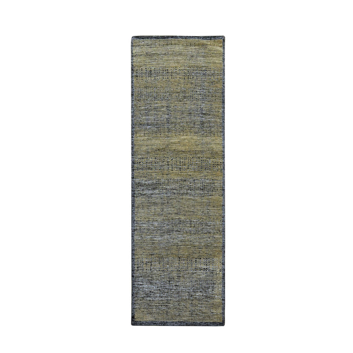 2'6" x 8'0" New Hand Knotted Brown Wool Runner Oriental Rug - MOA10276264