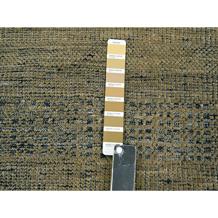 2'6" x 8'0" New Hand Knotted Brown Wool Runner Oriental Rug - MOA10276264