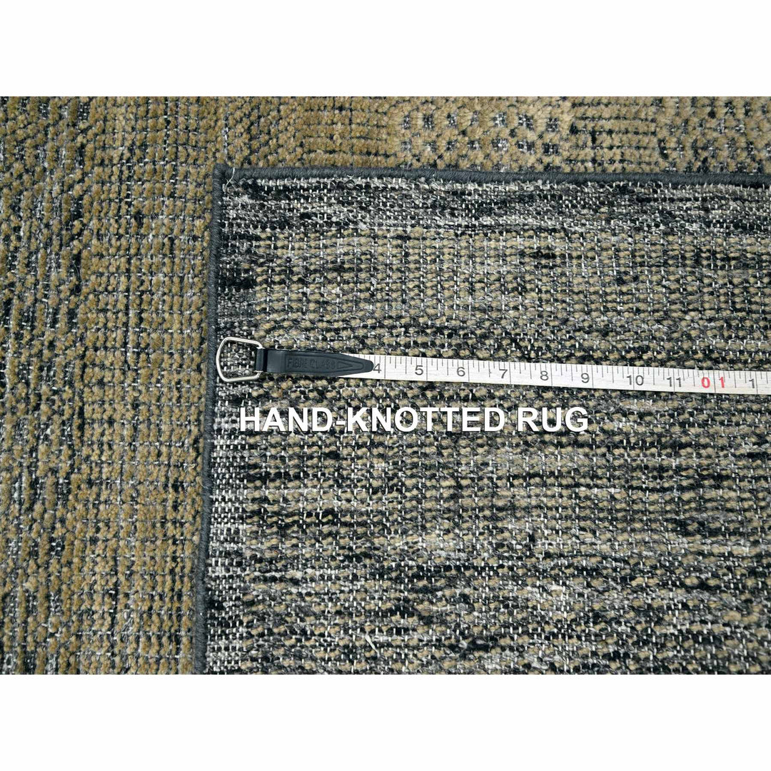 2'6" x 8'0" New Hand Knotted Brown Wool Runner Oriental Rug - MOA10276264