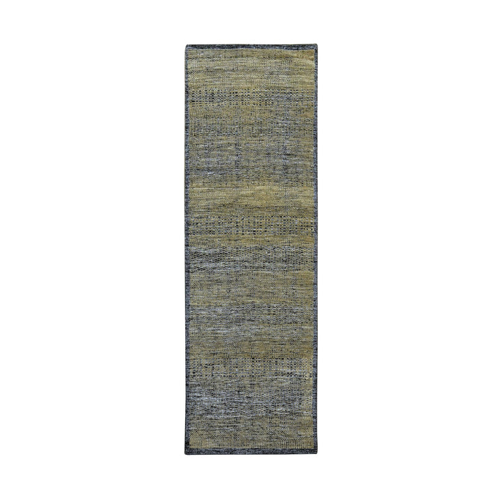 2'6" x 8'0" New Hand Knotted Brown Wool Runner Oriental Rug - MOA10276265
