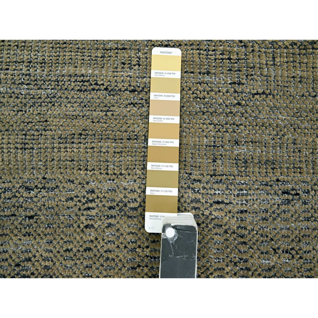 2'6" x 8'0" New Hand Knotted Brown Wool Runner Oriental Rug - MOA10276265
