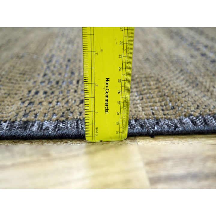 2'6" x 8'0" New Hand Knotted Brown Wool Runner Oriental Rug - MOA10276265