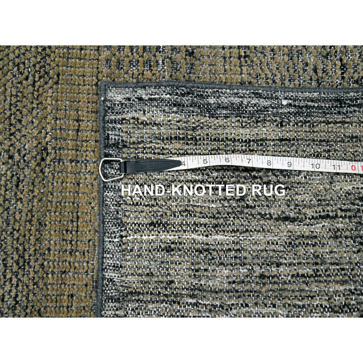 2'6" x 8'0" New Hand Knotted Brown Wool Runner Oriental Rug - MOA10276265