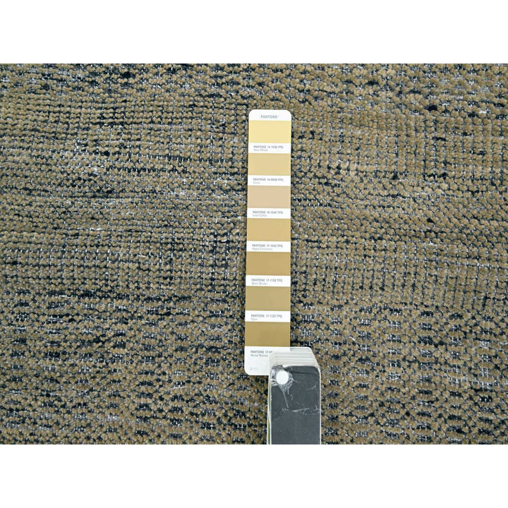 2'6" x 8'0" New Hand Knotted Brown Wool Runner Oriental Rug - MOA10276266