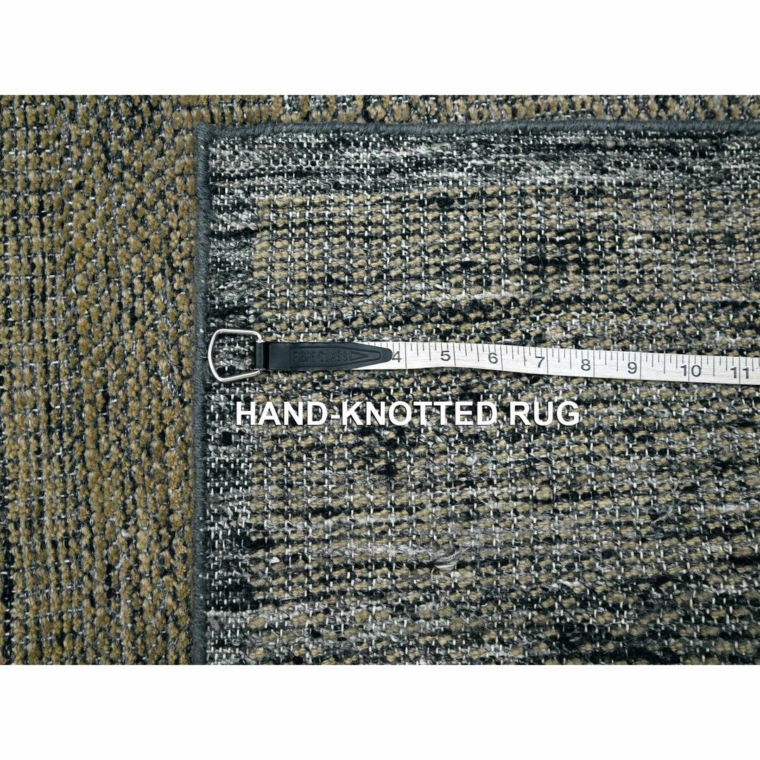 2'6" x 8'0" New Hand Knotted Brown Wool Runner Oriental Rug - MOA10276266