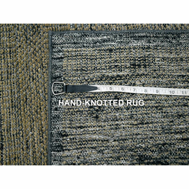 2'6" x 8'0" New Hand Knotted Brown Wool Runner Oriental Rug - MOA10276266