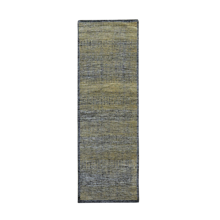 2'6" x 8'0" New Hand Knotted Brown Wool Runner Oriental Rug - MOA10276267
