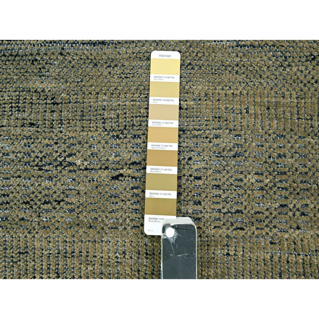 2'6" x 8'0" New Hand Knotted Brown Wool Runner Oriental Rug - MOA10276267