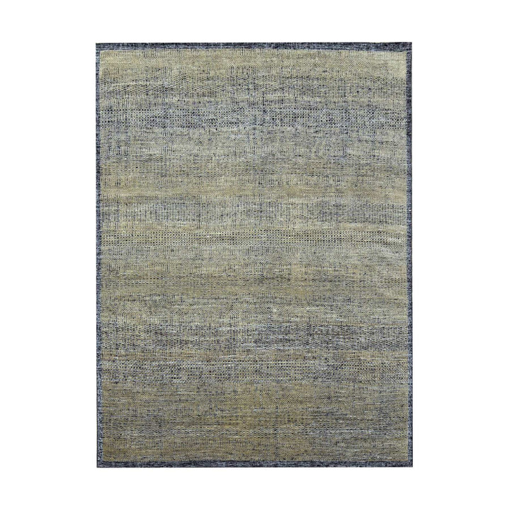 8'0" x 10'1" New Hand Knotted Brown Wool Rectangle Oriental Rug - MOA10276268