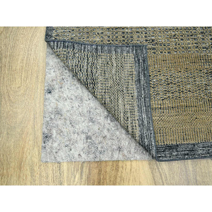 8'0" x 10'1" New Hand Knotted Brown Wool Rectangle Oriental Rug - MOA10276268
