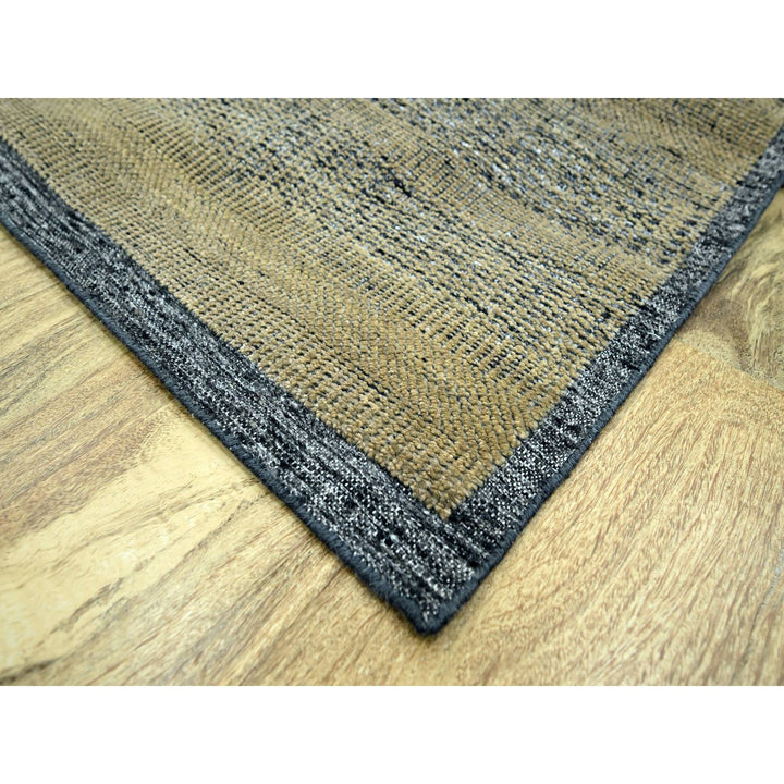 8'0" x 10'1" New Hand Knotted Brown Wool Rectangle Oriental Rug - MOA10276268