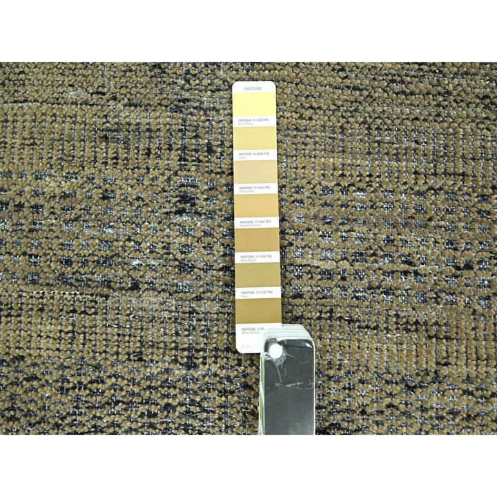 8'0" x 10'1" New Hand Knotted Brown Wool Rectangle Oriental Rug - MOA10276268