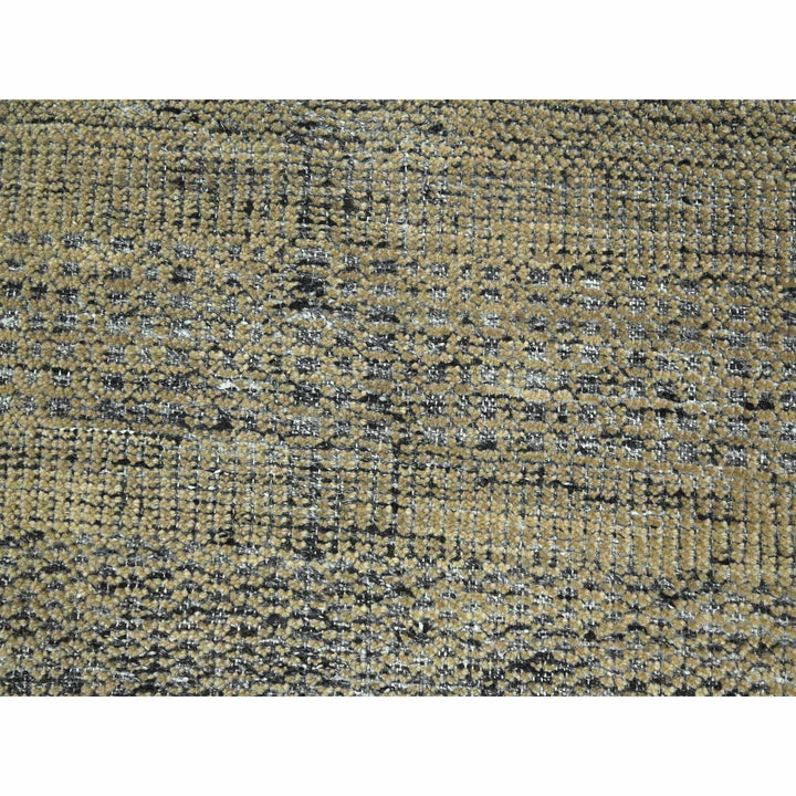 8'0" x 10'1" New Hand Knotted Brown Wool Rectangle Oriental Rug - MOA10276268