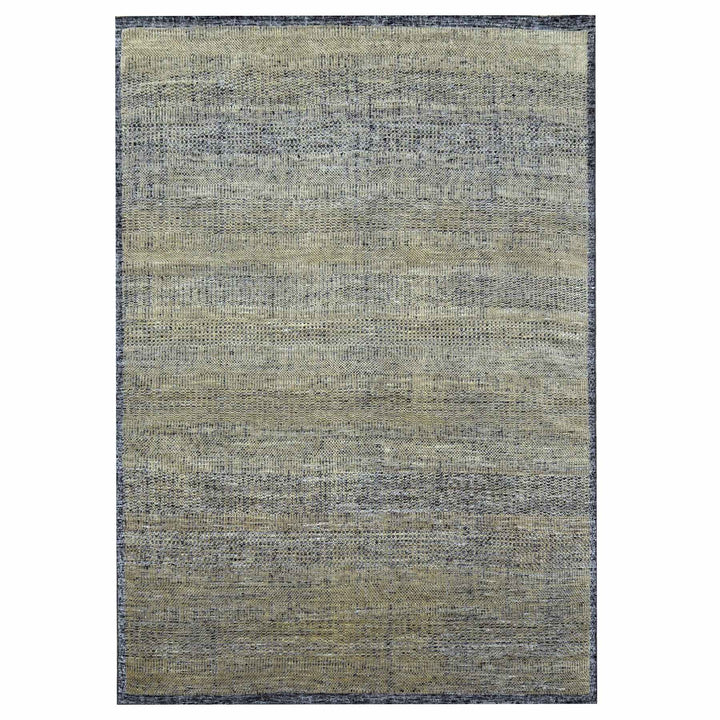9'1" x 12'0" New Hand Knotted Brown Wool Rectangle Oriental Rug - MOA10276270