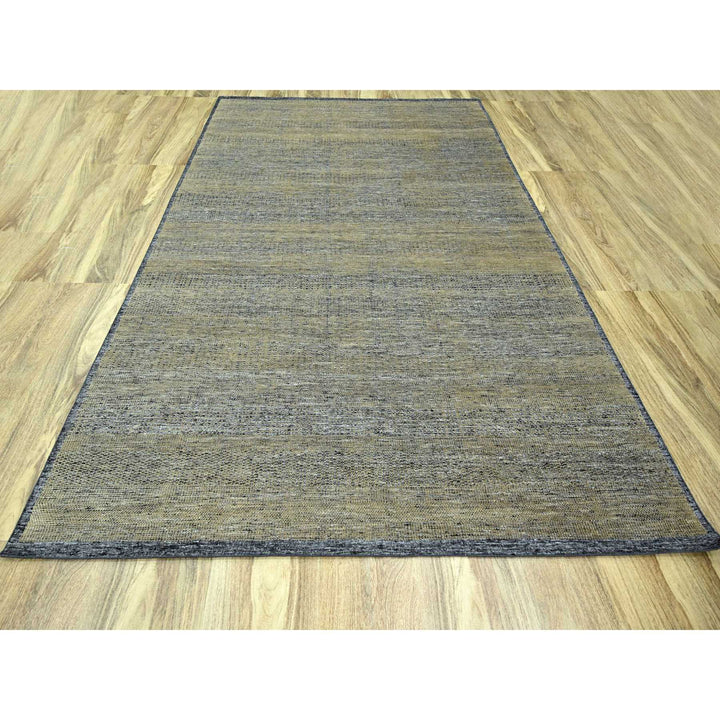 9'1" x 12'0" New Hand Knotted Brown Wool Rectangle Oriental Rug - MOA10276270